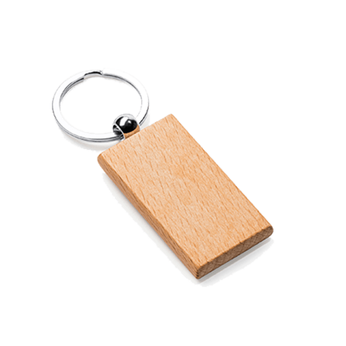porte-clés bois rectangle écologique