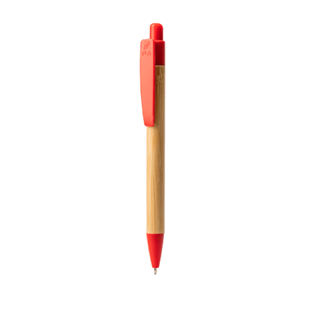 stylo bambou rouge